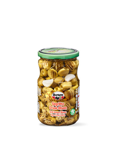 İKRAM YEŞİL ZEYTİN IZGARA 350 GR CAM