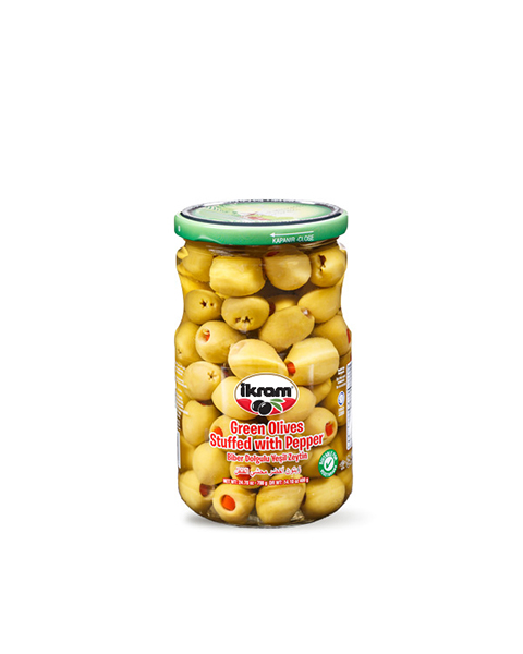 İKRAM YEŞİL ZEYTİN BİBERLİ 400 GR CAM