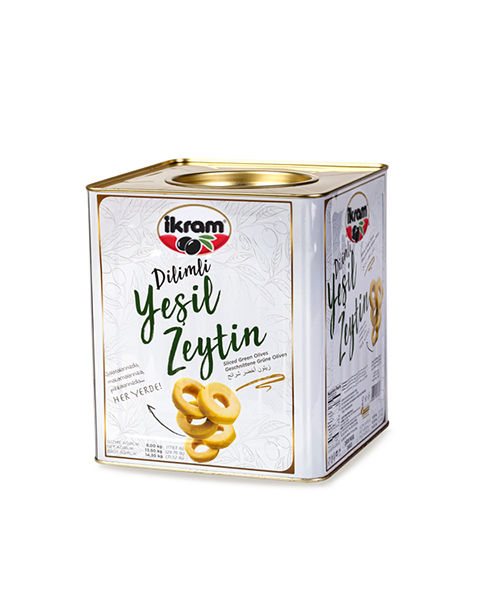 İKRAM YEŞİL DİLİMLİ ZEYTİN 8 KG/ TNK