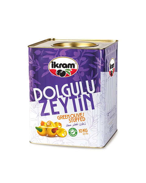 İKRAM YEŞİL ZEYTİN BADEMLİ 10 KG /TNK
