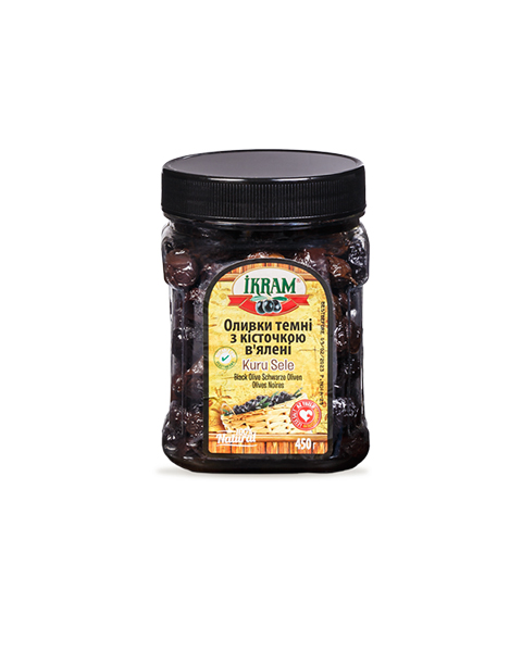 İKRAM SİYAH ZEYTİN KURU SELE 450 GR PET