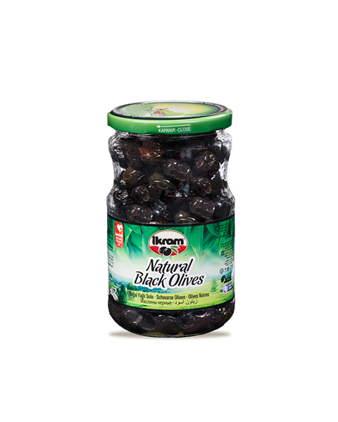 İKRAM SİYAH ZEYTİN DOĞAL YAĞLI SELE EKSTRA 450 GR CAM
